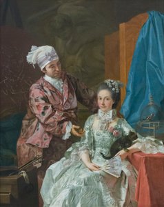 Autoritratto con moglie, c.1757
