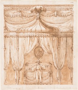 Alcova della Camera da Letto con una Figura da Giuseppe Barberi