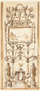 Decorazione di un pannello da Giuseppe Barberi