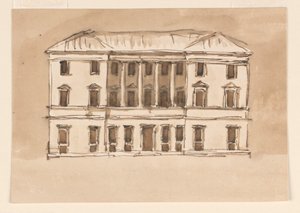 Elevazione di una residenza cittadina da Giuseppe Barberi