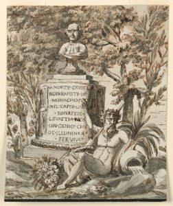 Monumento sepolcrale per il monaco Bonafede da Giuseppe Barberi