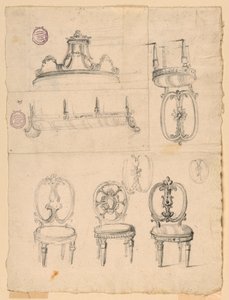 Schizzi per mobili da Giuseppe Barberi