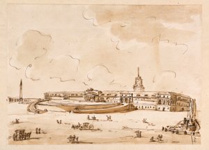 Piazza con un Palazzo da Giuseppe Barberi