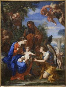 Il riposo durante la fuga in Egitto da Giuseppe Bartolomeo Chiari