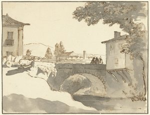 Veduta di un villaggio ad Alcobaça in Portogallo