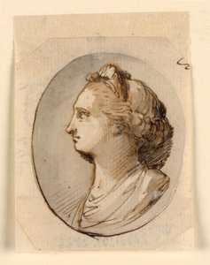 Ritratto busto di una donna classica da Giuseppe Bernardino Bison