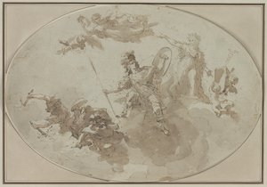 Studio del soffitto: Allegoria della pace e della guerra