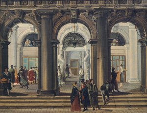 Ingresso alla Biblioteca Marciana a Venezia