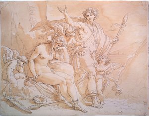 Bacco e Arianna, 1780s da Giuseppe Cades