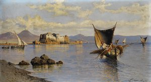 Baia di Napoli con Castel dell
