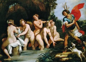 Diana e Atteone, ca 1600-1603 da Giuseppe Cesari