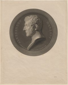 Alessandro Manzoni da Giuseppe Cornienti, after Gaetano Monti