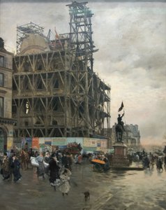 Piazza delle Piramidi da Giuseppe de Nittis