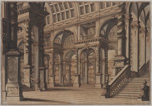 Sala Monumentale con Scala da Giuseppe Galli Bibiena