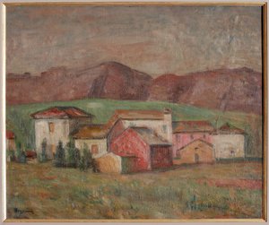 Villaggio ai piedi delle montagne da Giuseppe Graziosi
