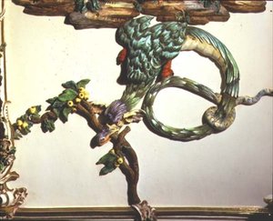 Dettaglio del Salone Cinese raffigurante un elaborato drago, 1769 da Giuseppe Gricci