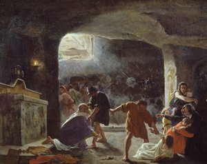 I primi cristiani uccisi nelle catacombe da Giuseppe Mancinelli