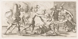 I Greci trascinano Cassandra fuori dal tempio (Omzwervingen van Aeneas)