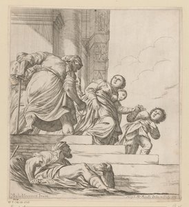 La regina Vashti viene esiliata da Giuseppe Maria Mitelli