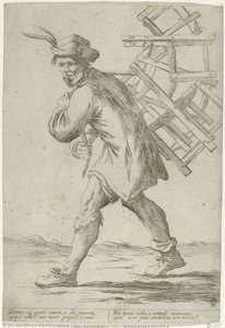 Venditore di sedie (Straatverkopers in Bologna) da Giuseppe Maria Mitelli