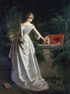 Gentiluomo che bacia la mano della signora da Giuseppe Mazza