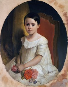 Bambina con fiori da Giuseppe Mazza