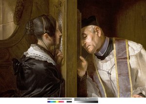La confessione, 1838 da Giuseppe Molteni