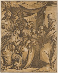 La Vergine e il Bambino con i Santi da Giuseppe Nicolo Vicentino, after Camillo Boccaccino