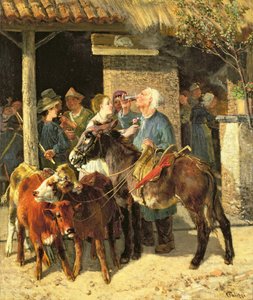 Il mercante di vitelli da Giuseppe Palizzi