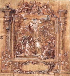 Al Cardinale Albani viene offerta la Tiara da Giuseppe Passeri