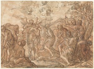 Battesimo di Cristo nel Giordano da Giuseppe Passeri