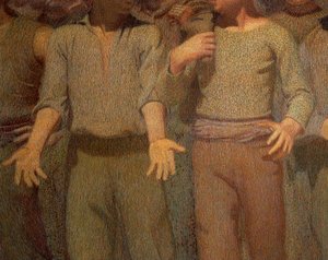 Il quarto stato, dettaglio da Giuseppe Pellizza da Volpedo