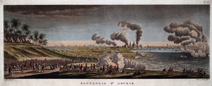 La battaglia di Abukir il 25 luglio 1798 da Giuseppe Pera