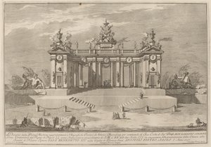 Le arcate della Scuola di Atene, per il festival della "Chinea" da Giuseppe Pozzi after Giuseppe Palazzi
