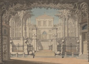 Un Palazzo Turco (Probabilmente per "Il Ratto dal Serraglio" di Mozart) da Giuseppe Quaglio