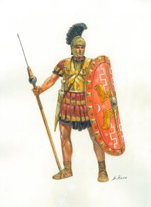 Antica Roma: un soldato della Guardia pretoriana - Illustrazione di Giuseppe Rava da Giuseppe Rava