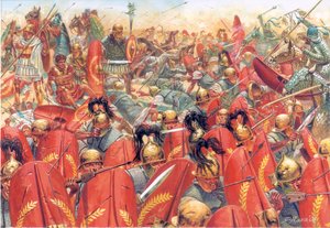 Antica Roma: la Battaglia di Carre (o Charan) sconfisse le legioni romane sotto il generale Crasso, dai Parti guidati dal generale Surena il 9 giugno