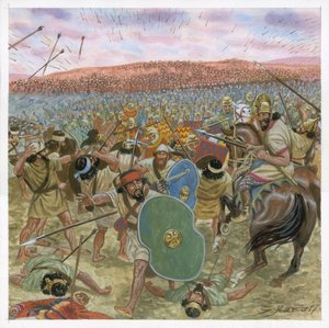 Battaglia tra Persiani e Medi da Giuseppe Rava