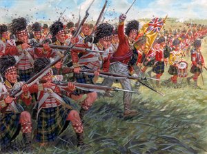 Primo Impero: la carica della fanteria scozzese alla Battaglia di Waterloo
