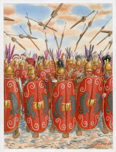 Legionari romani repubblicani in battaglia da Giuseppe Rava