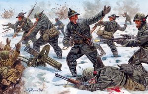 Seconda Guerra Mondiale, Fronte Russo: cacciatori alpini italiani in Russia nel gennaio 1943 da Giuseppe Rava