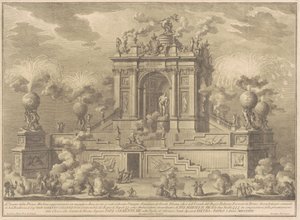 La Prima Macchina per la Chinea del 1767: un arco trionfale con l