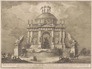 La Prima Macchina per la Chinea del 1773: Il Tempio della Pace, 1773