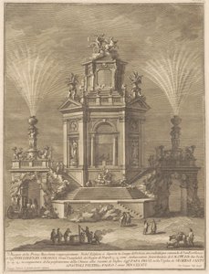 La prima macchina per la Chinea del 1776: Un palazzo del piacere da Giuseppe Vasi, after Giuseppe Palazzi