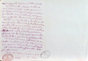 Lettera manoscritta di Giuseppe Verdi all