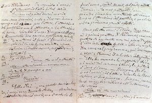Lettera manoscritta di Giuseppe Verdi all