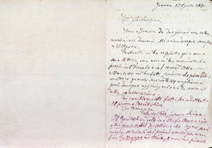 Lettera manoscritta di Giuseppe Verdi all