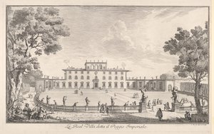 La Villa Reale detta il Poggio Imperiale, veduta, 1744