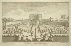 Villa Lappeggi, da Vedute della Toscana da Giuseppe Zocchi
