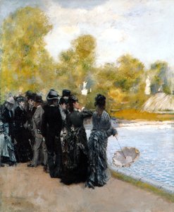La piscina nel Jardin du Luxembourg da Giuseppe de Nittis